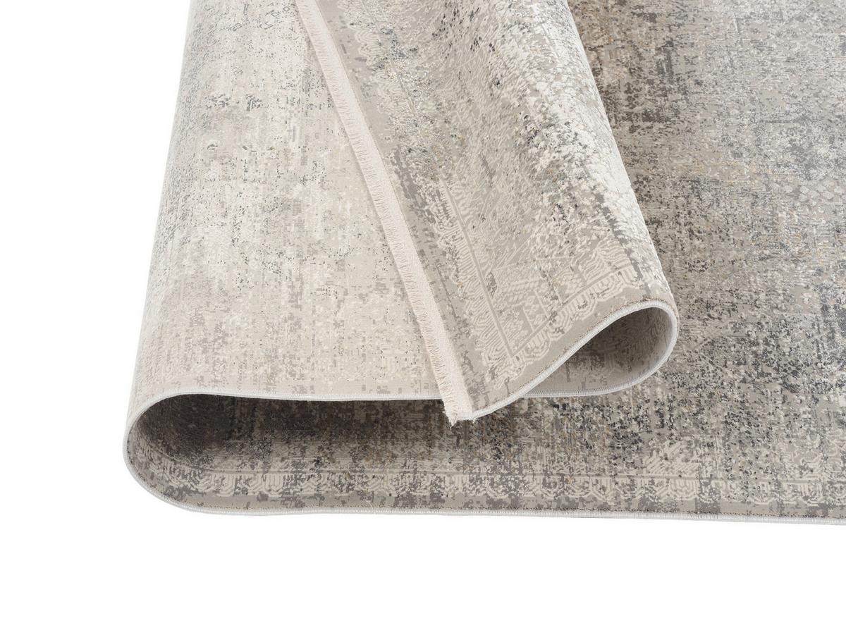 Webteppich Grau/Dunkelgrau Naturfaser Apollo 160x230 cm - Dunkelgrau/Hellgrau, Design, Textil (160/230cm) - Musterring