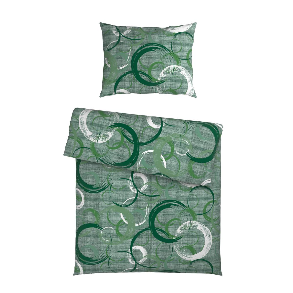 Bettwäsche Barbara - Grün, MODERN, Textil - Luca Bessoni