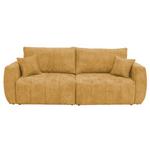 Schlafsofa Bali - Bernsteinfarben/Schwarz, MODERN, Holz/Textil (245/74-90/104cm) - Luca Bessoni