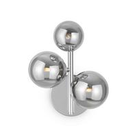 WANDLEUCHTE DALLAS - Chromfarben/Grau, Trend, Glas/Metall (26/20/12cm) - MAYTONI