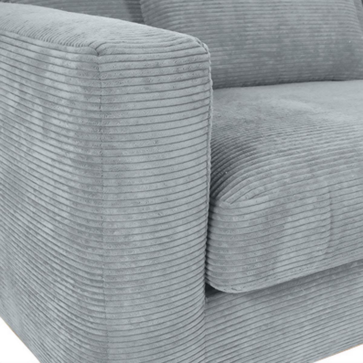 Bigsofa Manolis Hellgrau B: 260 Cm - Hellgrau/Schwarz, KONVENTIONELL, Textil (260/66/115cm) - MID.YOU