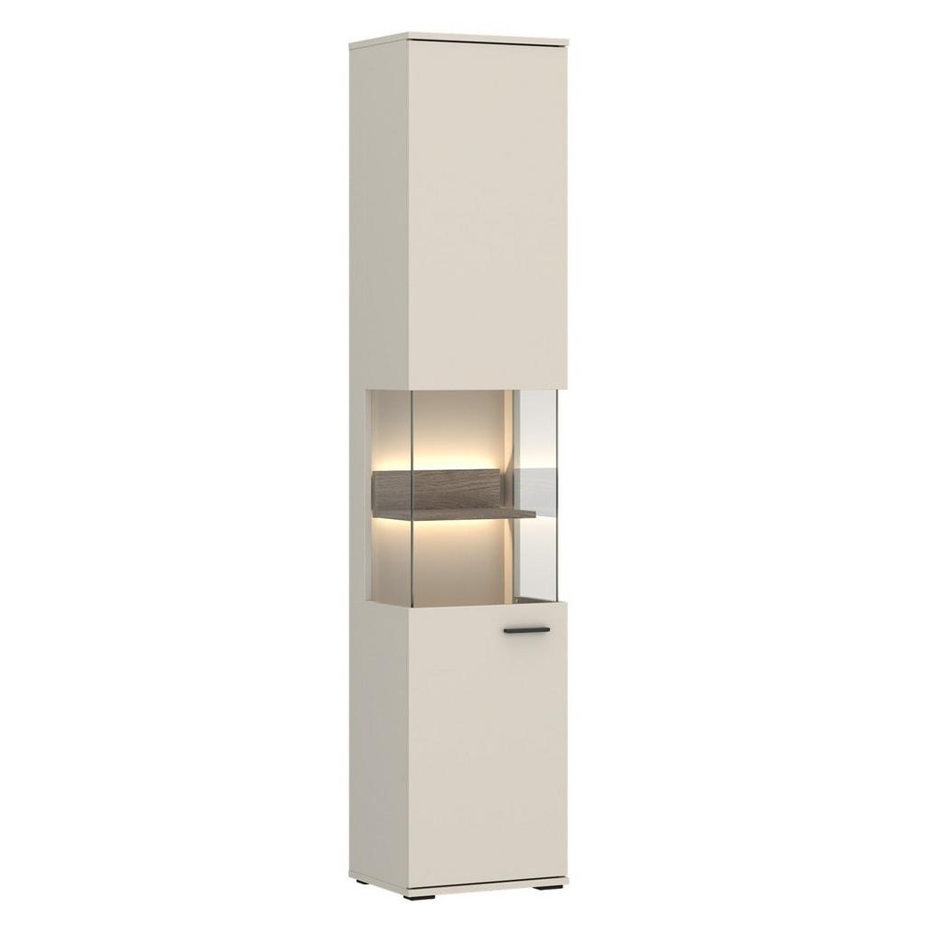 Vitrine Atico Eichefarben/Beige B: 40cm