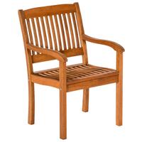 Gartensessel Maracaibo Echtholz Eukalyptusholz - Naturfarben, KONVENTIONELL, Holz (57,5/107/118cm) - Gardenson