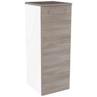 Midischrank mit Türdämpfer Lima B: 31cm, Weiß+esche Dekor - Eschefarben/Weiß, MODERN, Glas/Holzwerkstoff (30,5/81/32cm) - MID.YOU