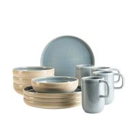 Frühstücksservice Candy Pastellblau 12-teilig - Pastellblau, Basics, Keramik - Mäser