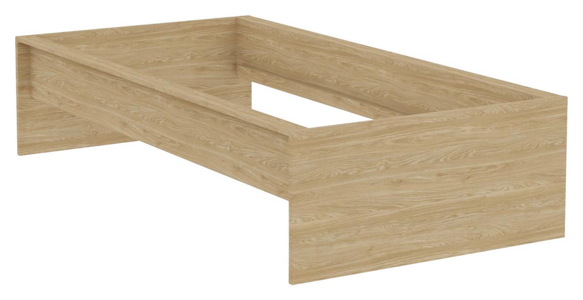 Unit Elements Bettrahmen 90x200 cm Eichefarben - Eichefarben, KONVENTIONELL, Holzwerkstoff (90/200cm) - Ondega