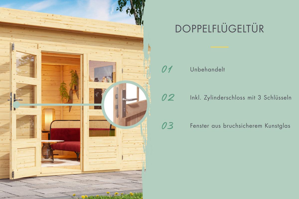 Gartenhaus Tara 40033 Tara - Fichtefarben, Basics, Holz (560/203/297cm)