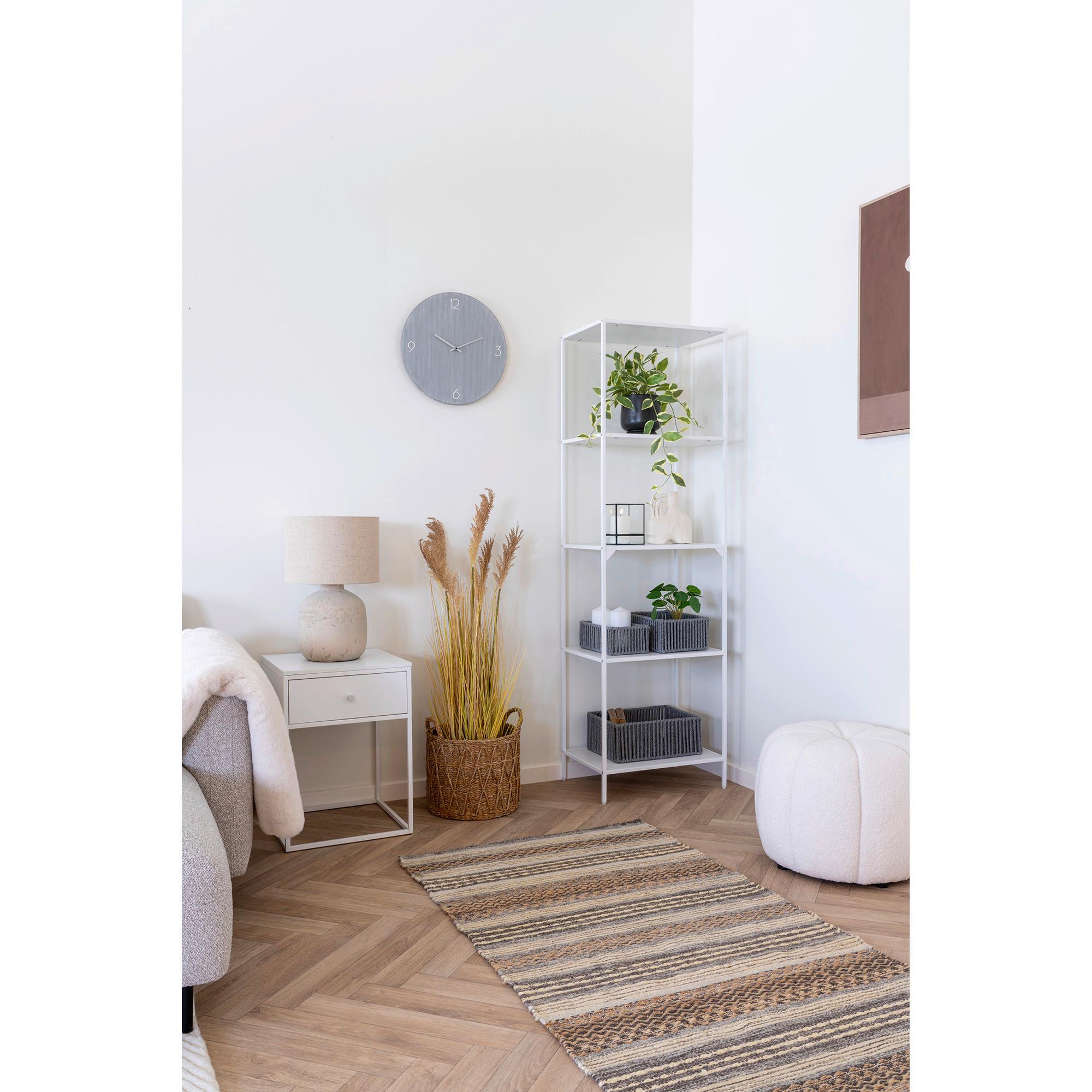 Beistelltisch Vita Weiß B: 40 cm - Weiß, Design, Holz/Metall (40/55/40cm)