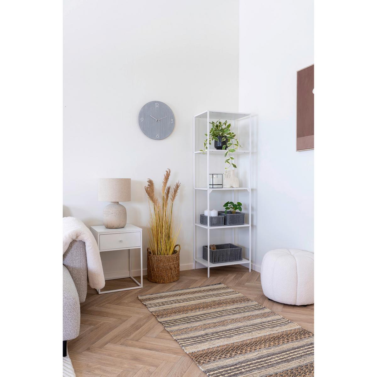 Beistelltisch Vita Weiß B: 40 cm - Weiß, Design, Holz/Metall (40/55/40cm)