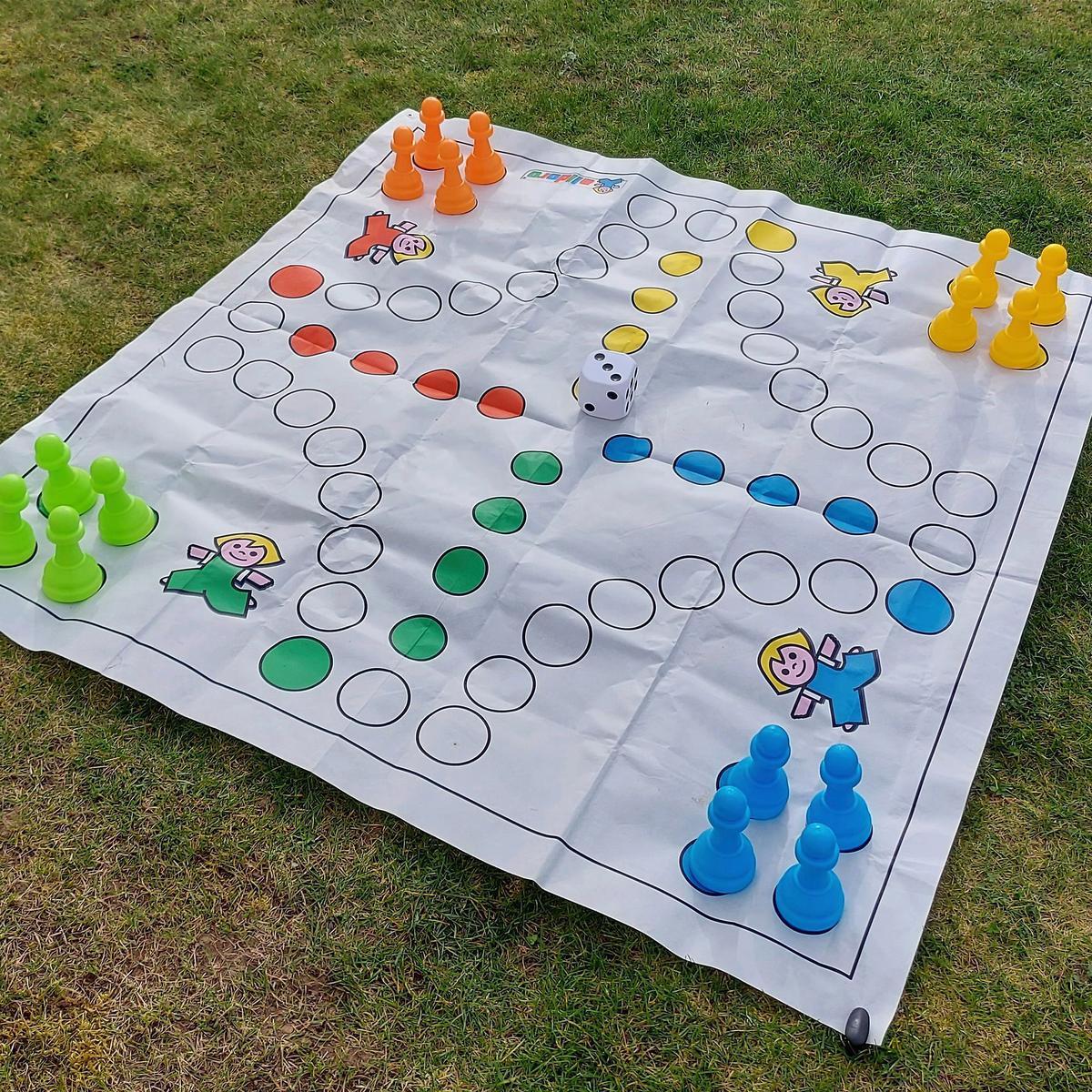 Mensch Ärgere Dich Nicht Xxl 150x150 Cm Indoor/outdoor - Multicolor, KONVENTIONELL, Kunststoff/Textil (150/1/150cm) - Ambia Garden