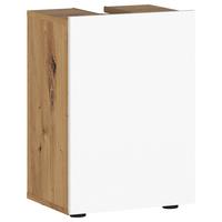 Waschbeckenunterschrank Ina Artisan Eiche Dekor, B: 35 Cm - Schwarz/Eiche Artisan, KONVENTIONELL, Holzwerkstoff (35/56/34cm)