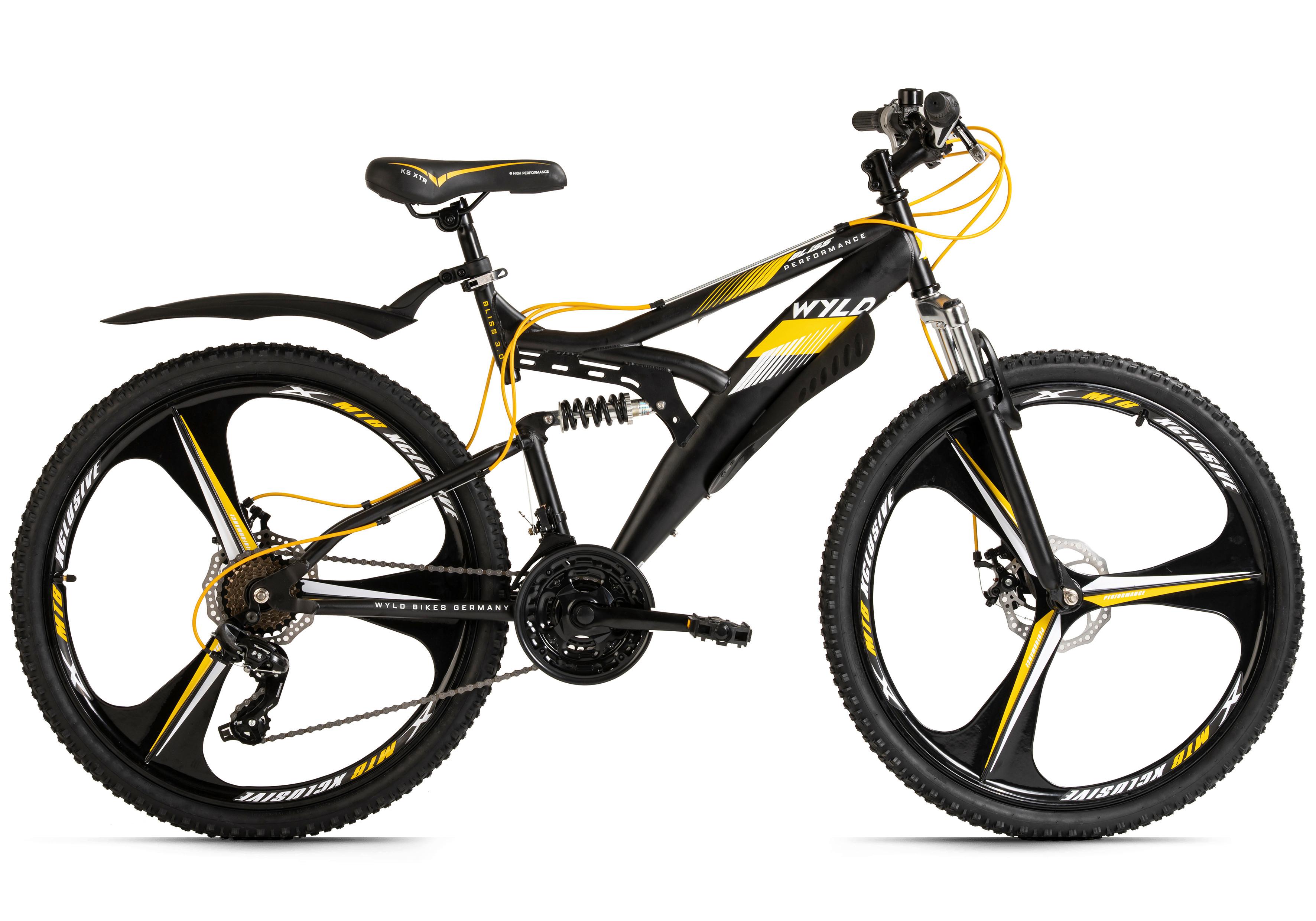 Mountainbike 415m - Schwarz, MODERN, Metall (25/140cm)