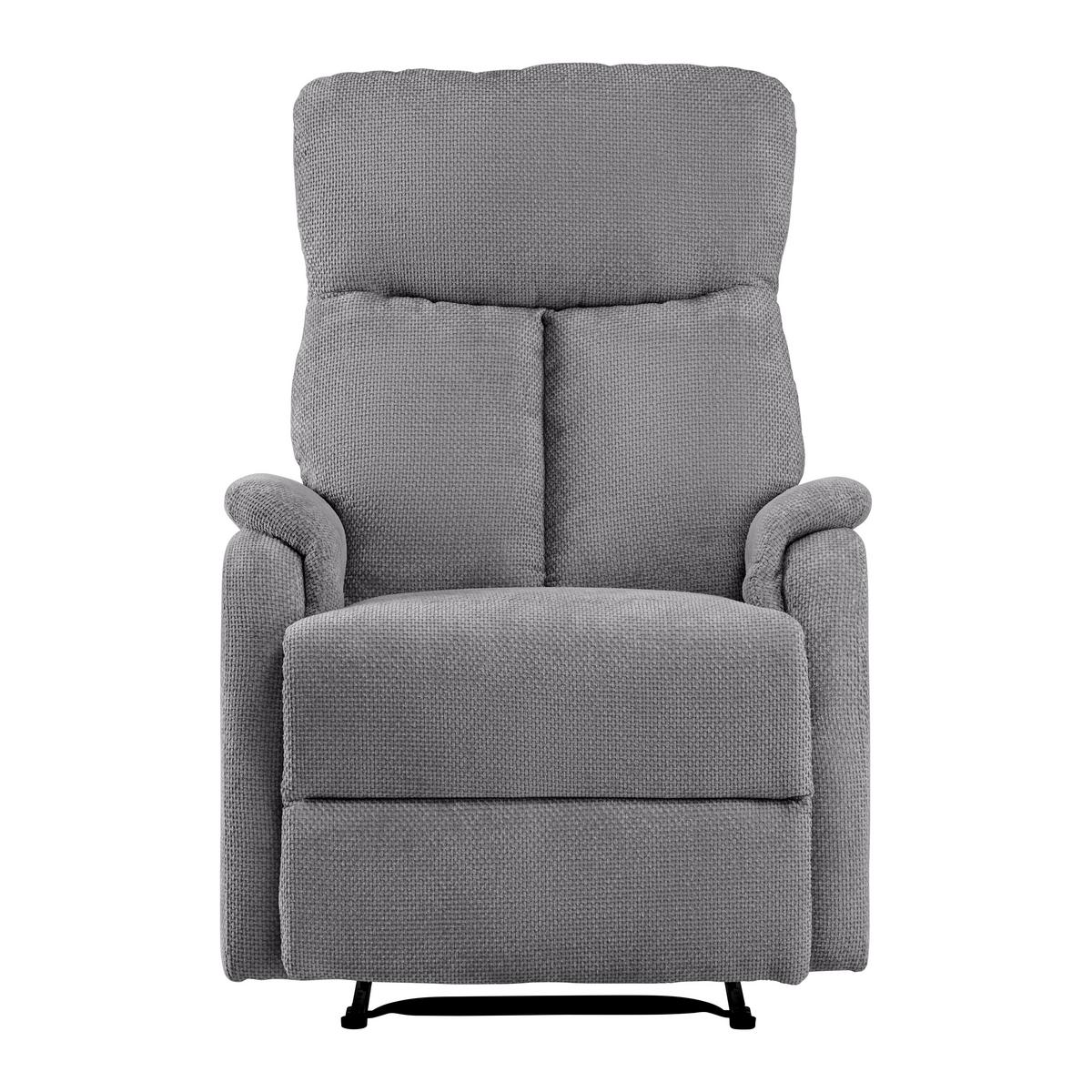 Relaxačné kreslo JOHNSY, antracitová - čierna/antracitová, Modern, kov/textil (75/106/91cm) - Mömax