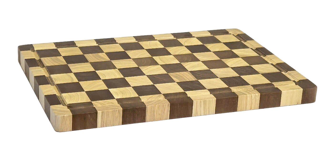 Schneidebrett Romy - Ecru/Braun, KONVENTIONELL, Holz (40/28/2,5cm) - James Wood