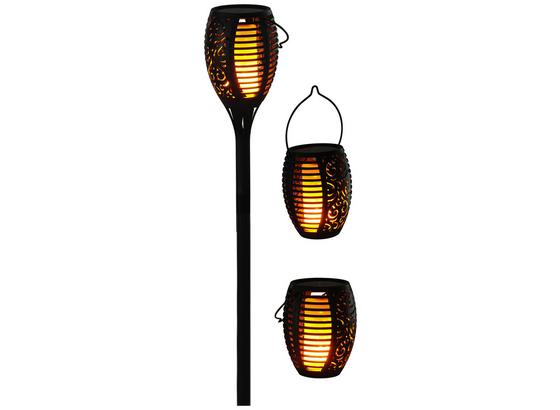 Solárne Svietidlo Zamora - čierna, umelá hmota/kov (12/90cm) - Modern Living Solárne Svietidlo Zamora - čierna, umelá hmota/kov (12/90cm) - Modern Living