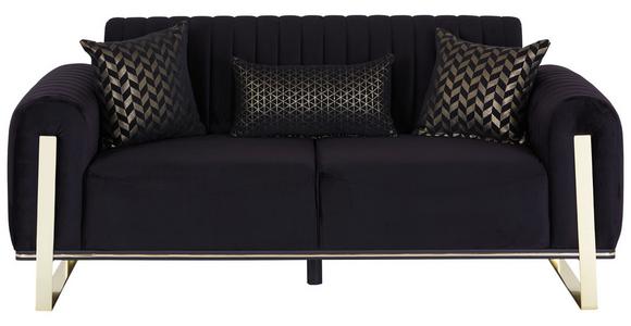 2-SITZER-SOFA Bono - Goldfarben/Schwarz, MODERN, Textil (180/83/90cm) - Luca Bessoni