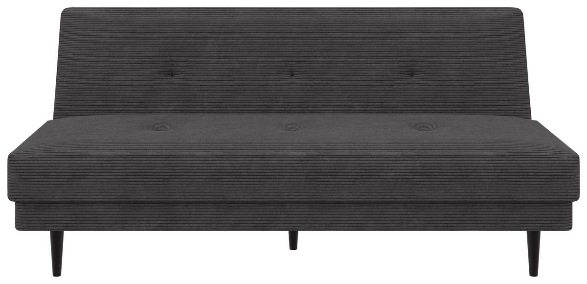 3-sitzer-sofa Muffin New Mit Schlaffunktion Anthrazit - Anthrazit/Schwarz, Basics, Textil (192/80/83cm)