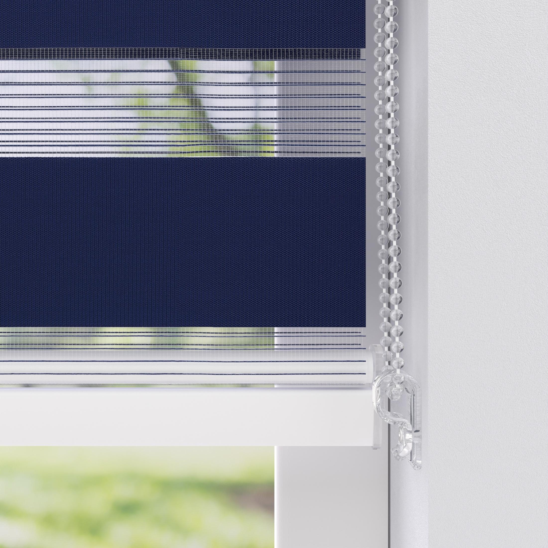 Verdunkelungrollo Verdunkelnd Textil Bxl 90x240 Cm - Blau, Basics, Textil (90/240cm) - MID.YOU