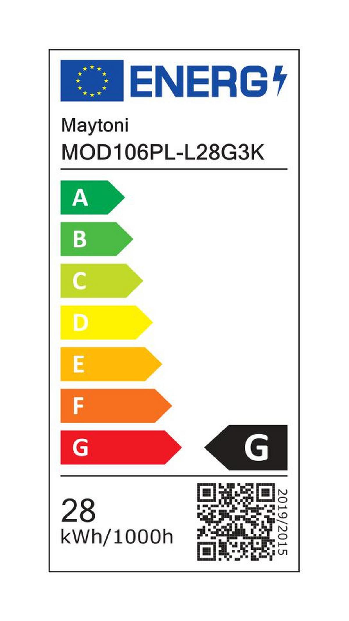 Pendelleuchte Axis - Goldfarben, Trend, Kunststoff/Metall (56,6/17/63,5cm) - MAYTONI