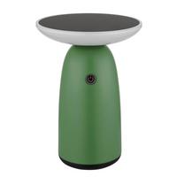 Solarleuchte Touchdimmer - Opal/Schwarz, Design, Kunststoff/Metall (16/22,5cm) - Globo