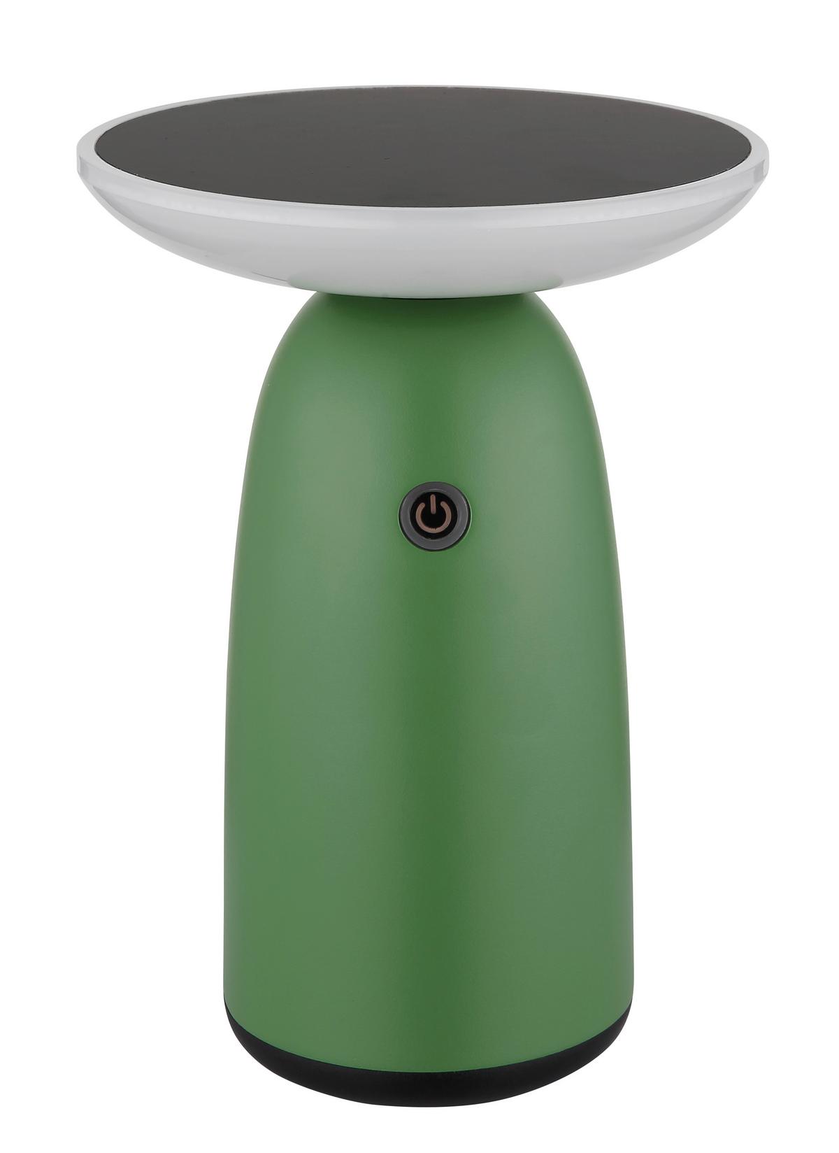 Solarleuchte Touchdimmer - Opal/Schwarz, Design, Kunststoff/Metall (16/22,5cm) - Globo