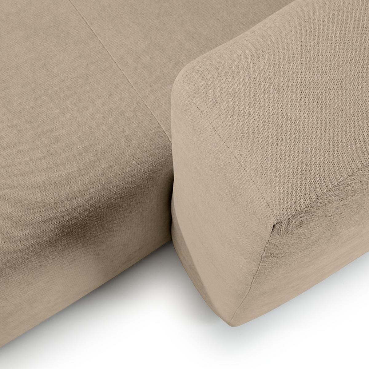 Ecksofa Bolt, Taupe S: 160x255 cm - Taupe, MODERN, Textil (160/255cm) - Trendmanufaktur
