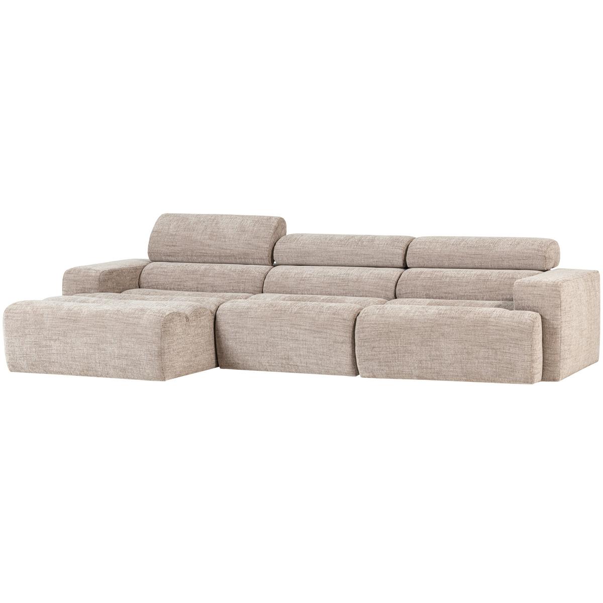 ECKSOFA Novi Naturfarben S: 173x300cm - Schwarz/Naturfarben, Design, Textil (173/300cm) - Livetastic