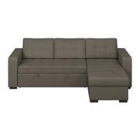 Ecksofa Turin Anthrazit, 239x160cm - Anthrazit, Trend, Holz/Textil (239/160cm)