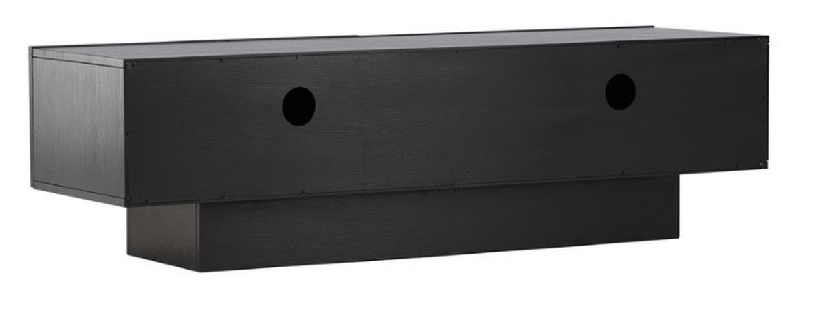 Lowboard Skagerrakk Schwarz B: 160cm - Schwarz, Design, Holzwerkstoff (160/45/47cm) - Livetastic
