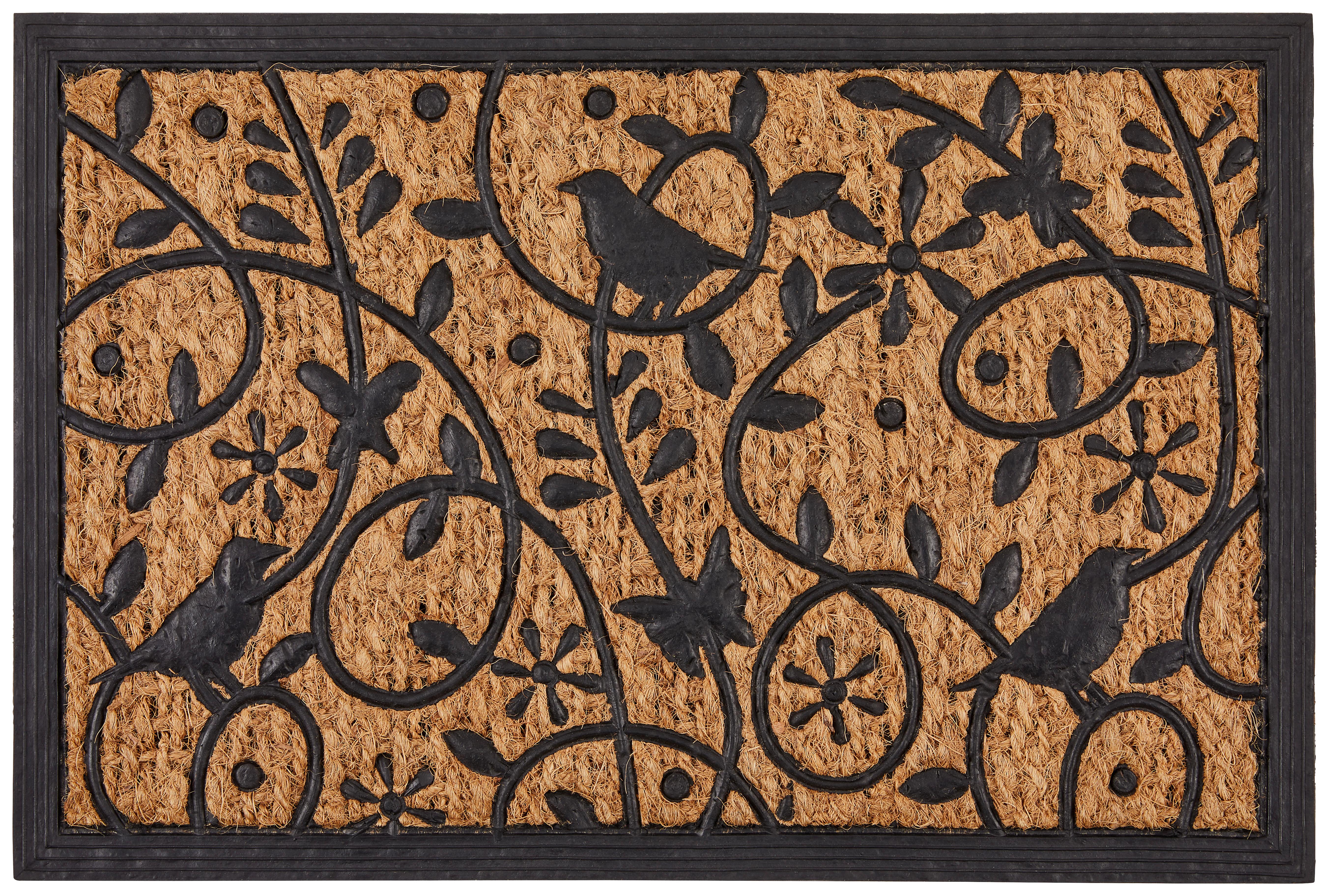 Fußmatte Kendall 40x60 cm Gummi/Kokos Rutschfest - Hellbraun, KONVENTIONELL, Naturmaterialien (40/60cm) - Ondega