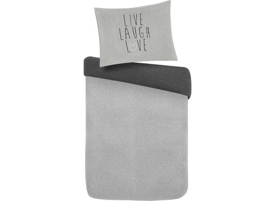 Posteľná Bielizeň Live/laugh/love Wende - sivá, Moderný, textil (140/200cm) - Modern Living Posteľná Bielizeň Live/laugh/love Wende - sivá, Moderný, textil (140/200cm) - Modern Living