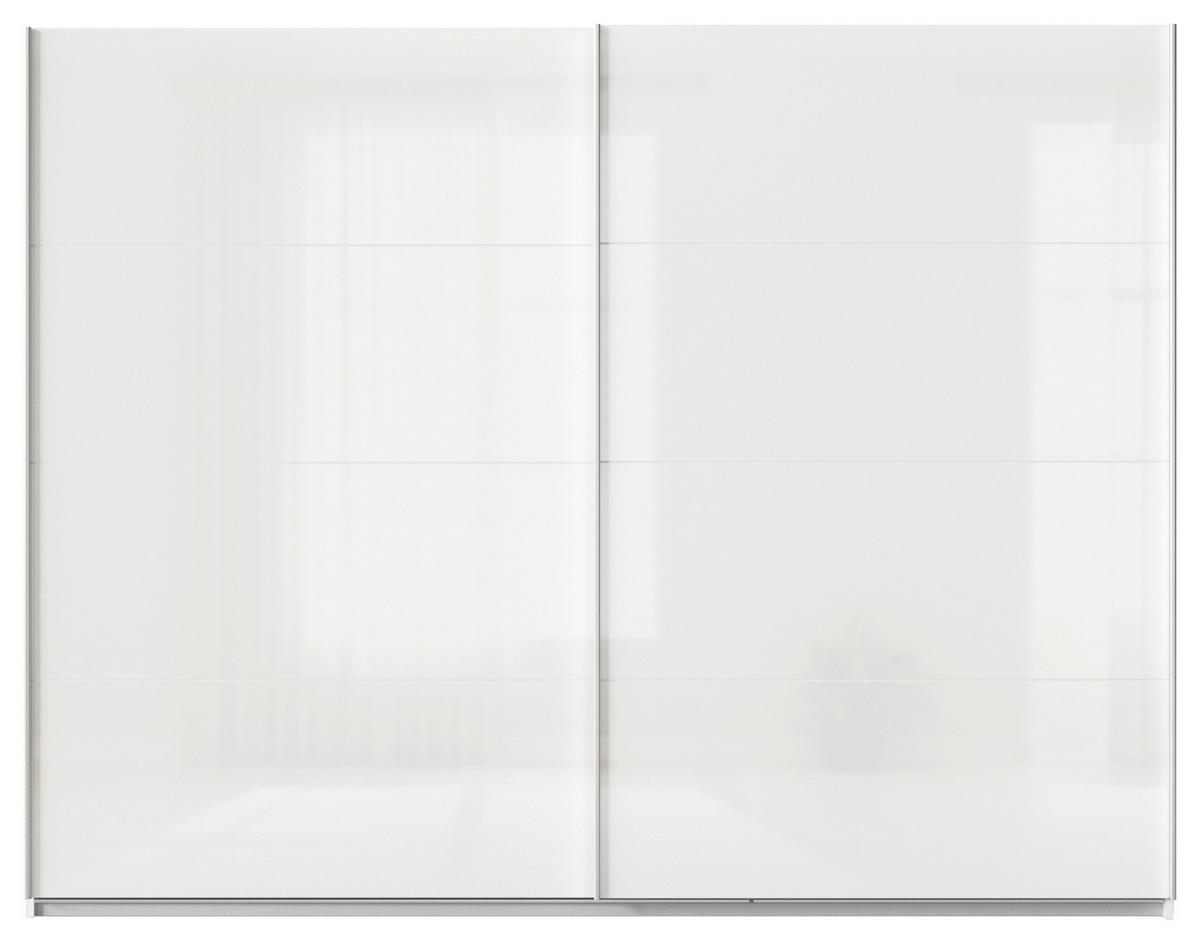 Tolóajtós Szekrény Feldkirch 271/210 Cm - magasfényű fehér/fehér, Modern, faalapú anyag (271/210/62cm)