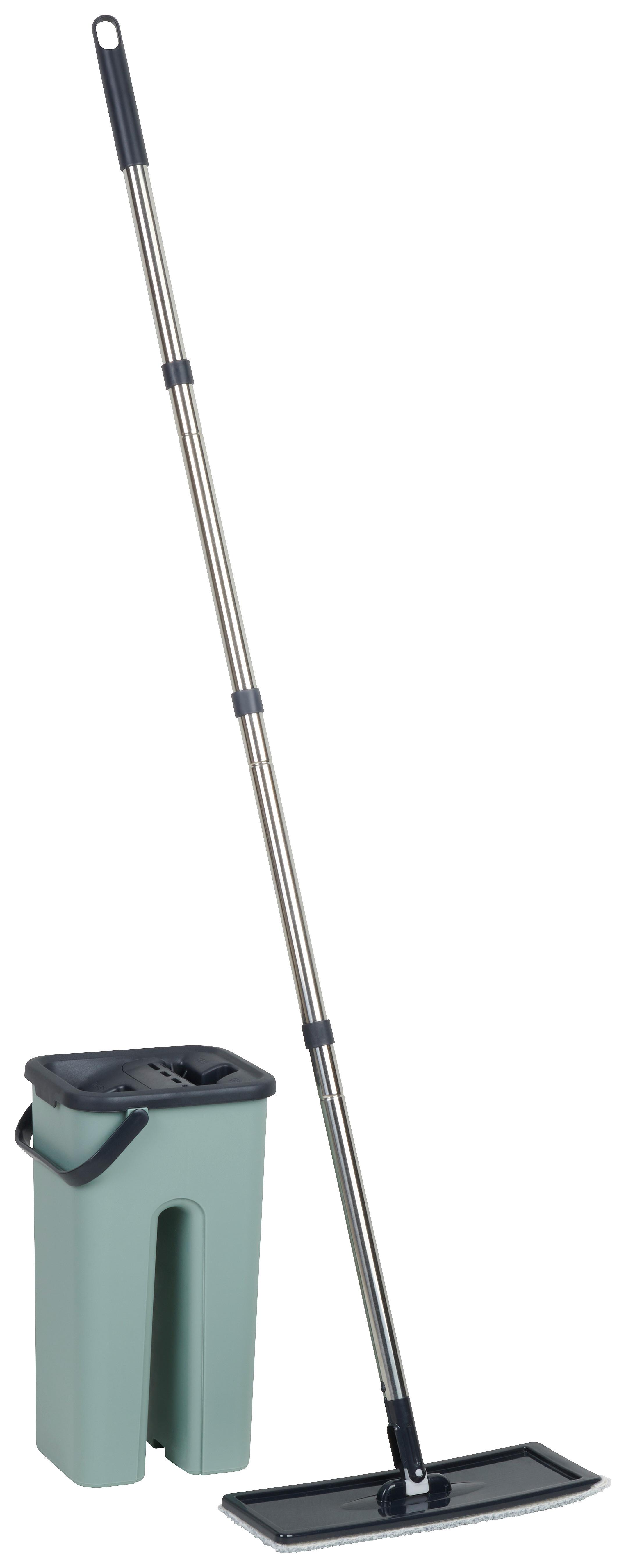 ČISTIACA SADA COMFORT MOP - čierna/sivá, kov/textil (19/16,5/34,5cm) - Modern Living