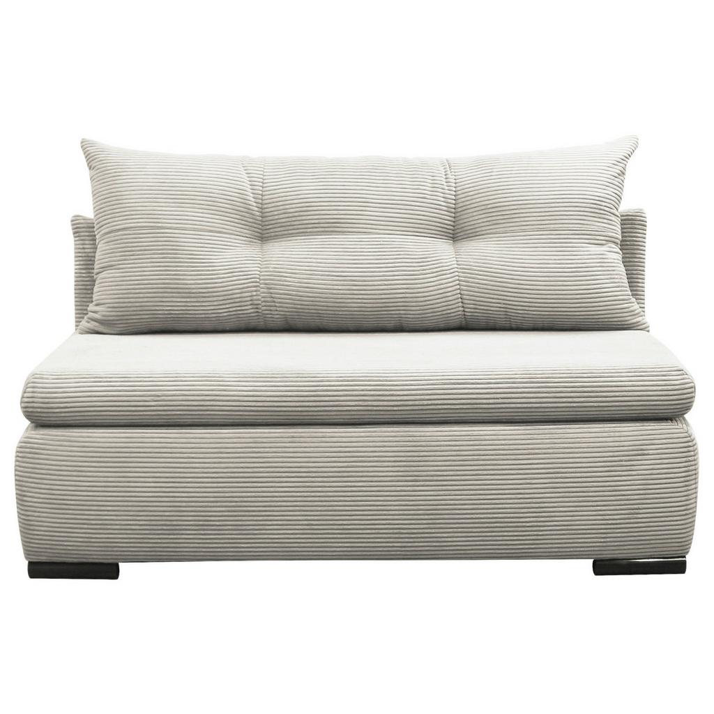 2-Sitzer-Sofa Yellow Mit Schlaffunktion Weiß Cord