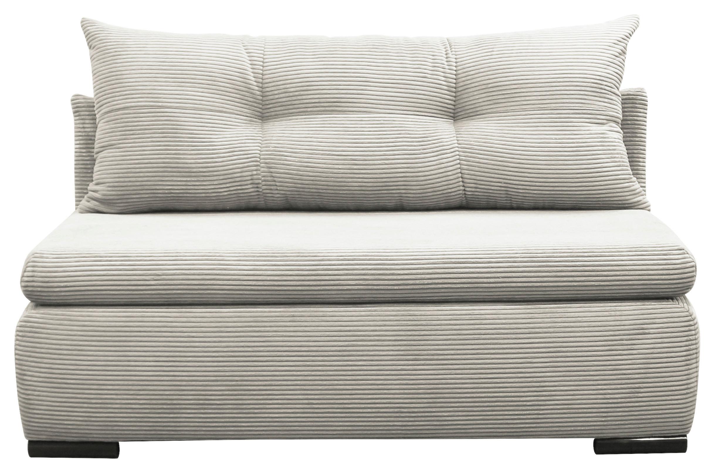 2-sitzer-sofa Yellow Mit Schlaffunktion Weiß Cord - Schwarz/Weiß, Design, Textil (154/93/85cm) - MID.YOU