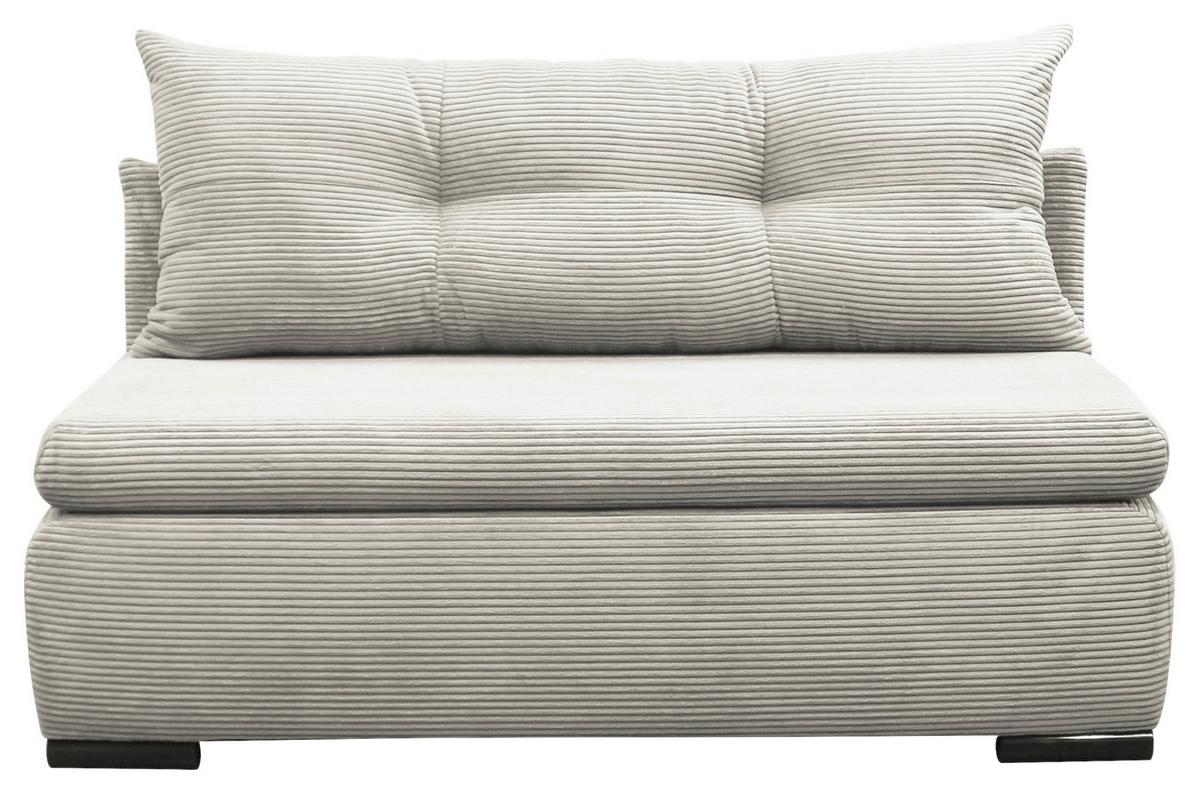 2-sitzer-sofa Yellow Mit Schlaffunktion Weiß Cord - Schwarz/Weiß, Design, Textil (154/93/85cm) - MID.YOU