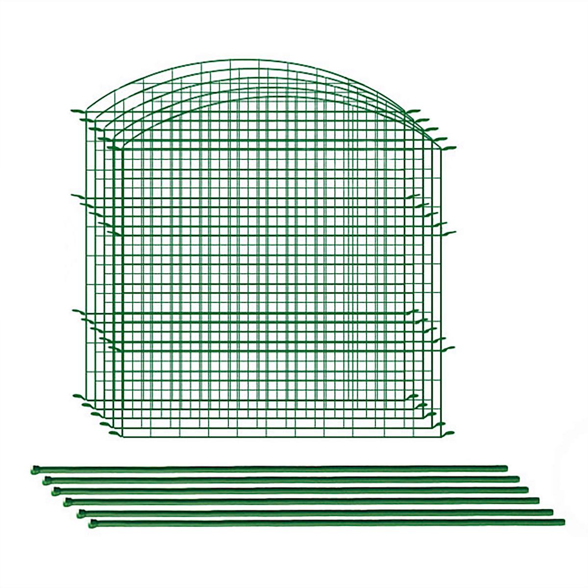 Dekozaun 1202181-198841 - Dunkelgrün, Basics, Metall (390/79/1cm)
