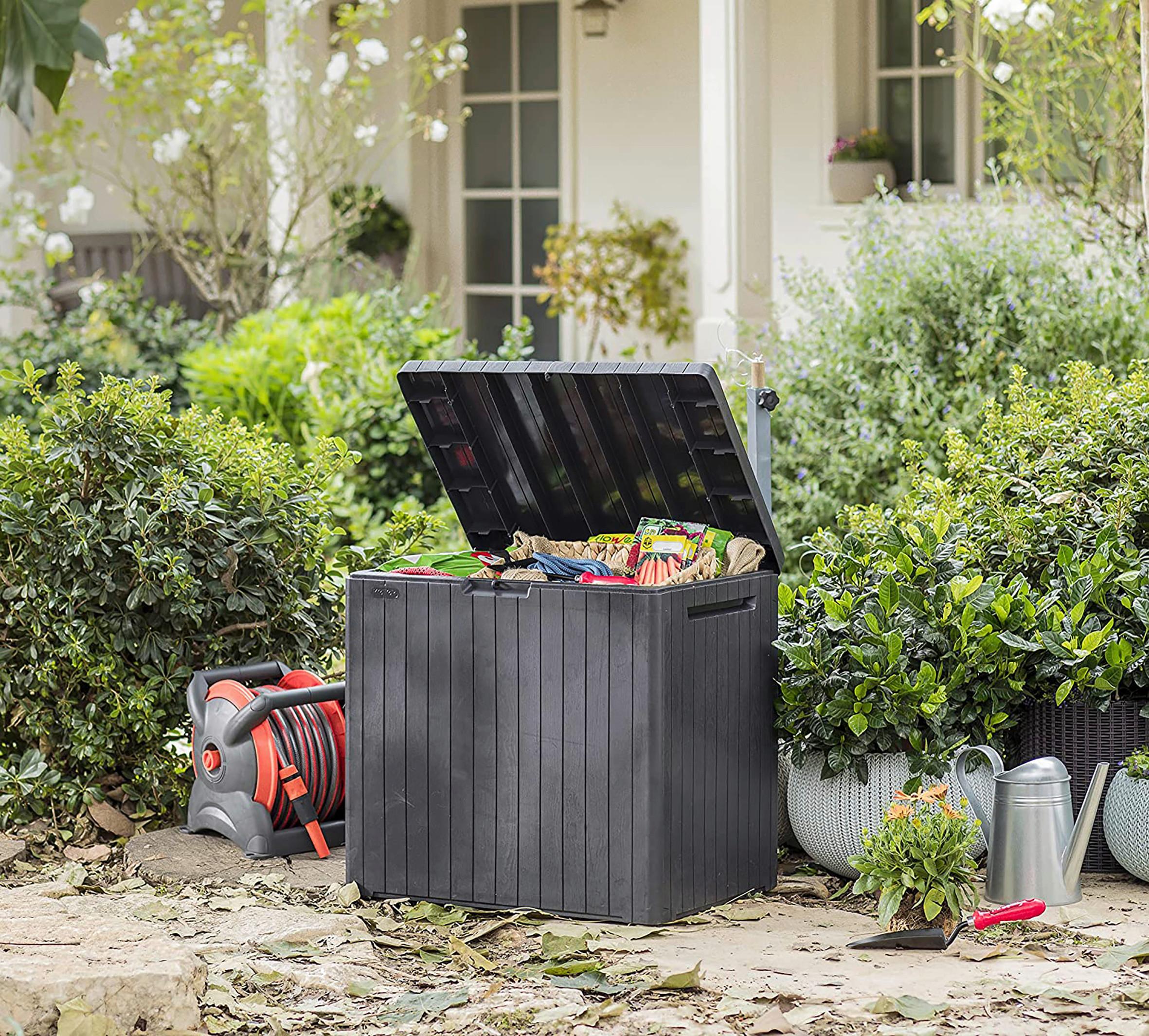 Kissenbox City 58x55x44 cm 113l Anthrazit - Anthrazit, Basics, Kunststoff (58/55/44cm)