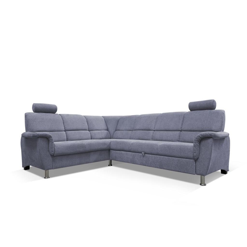 Ecksofa Marsylia Blaugrau S: 216x270 cm