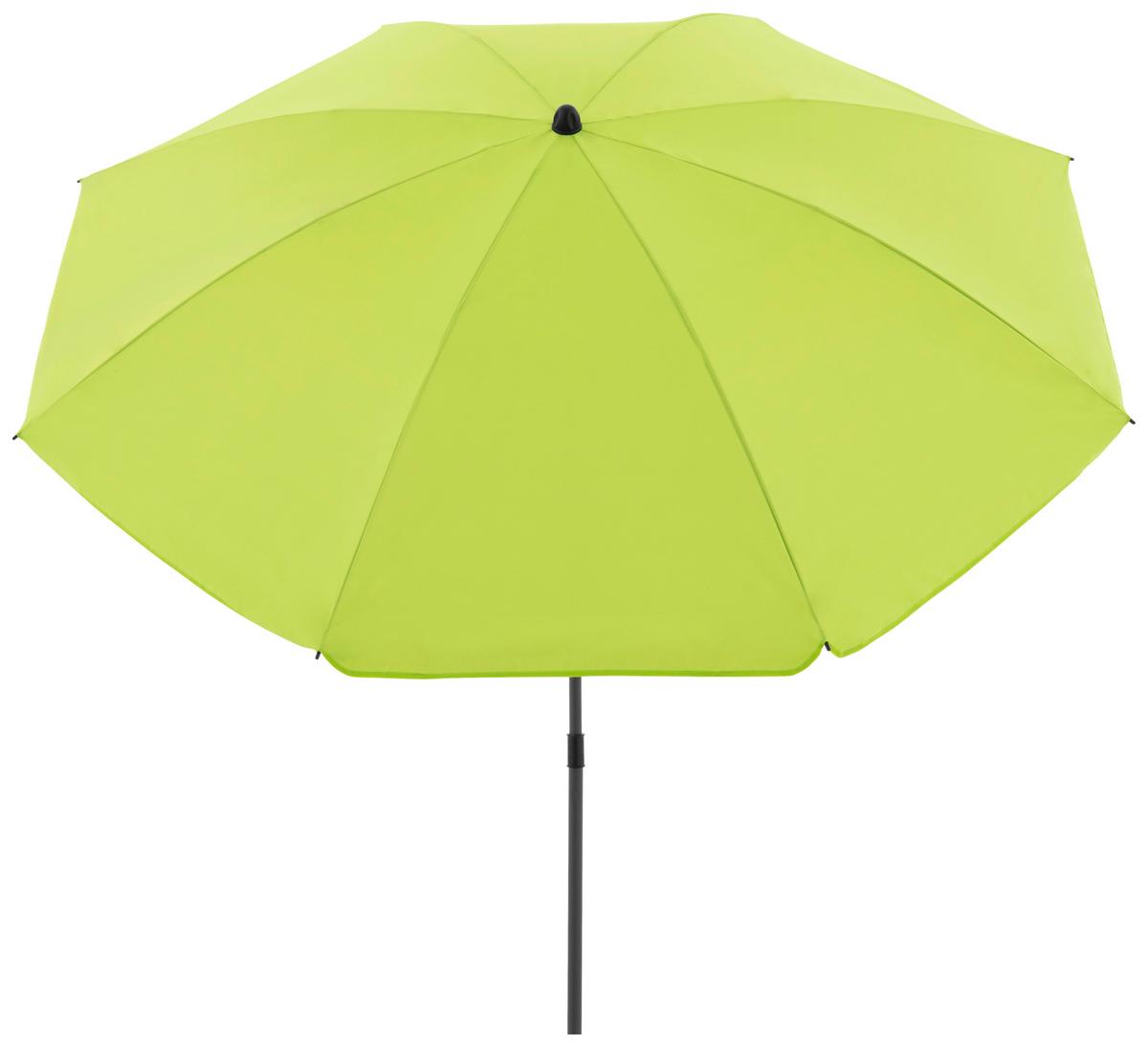 Sonnenschirm Gartenschirm Como Grün - Grün, Basics, Textil/Metall (165/203cm)