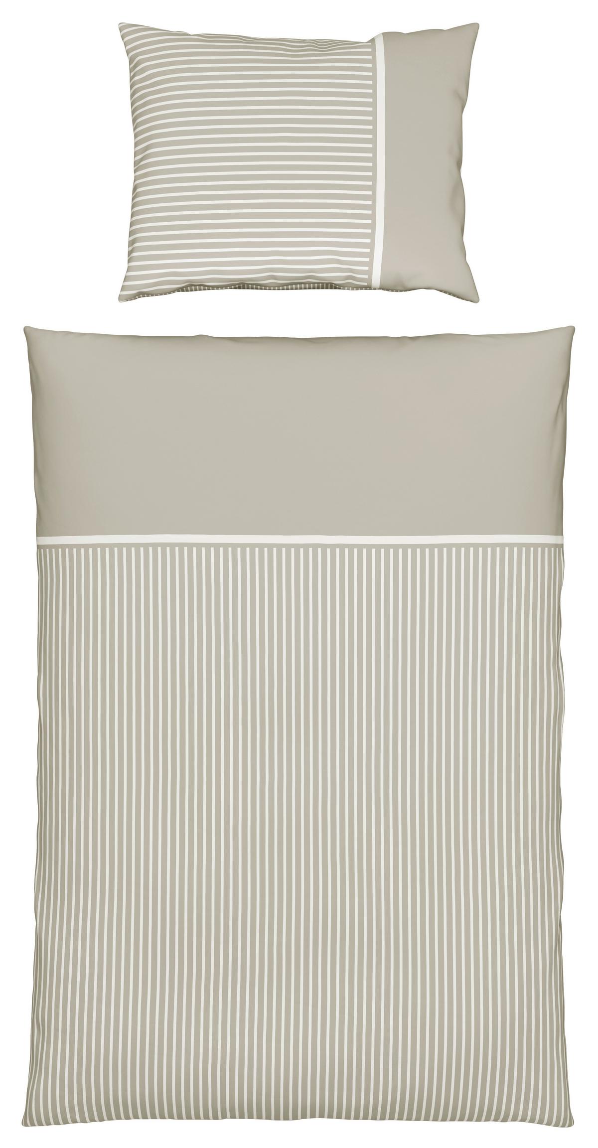 POVLEČENÍ Johannes, 70X90/140X200 cm - světle hnědá, Konvenční, textil (140/200cm) - Mömax