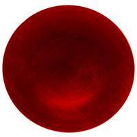 Dekoteller Roxana Rot/silber/ Gold Kunststoff D: 32 Cm - Rot/Silberfarben, KONVENTIONELL, Kunststoff (32cm) - Ondega