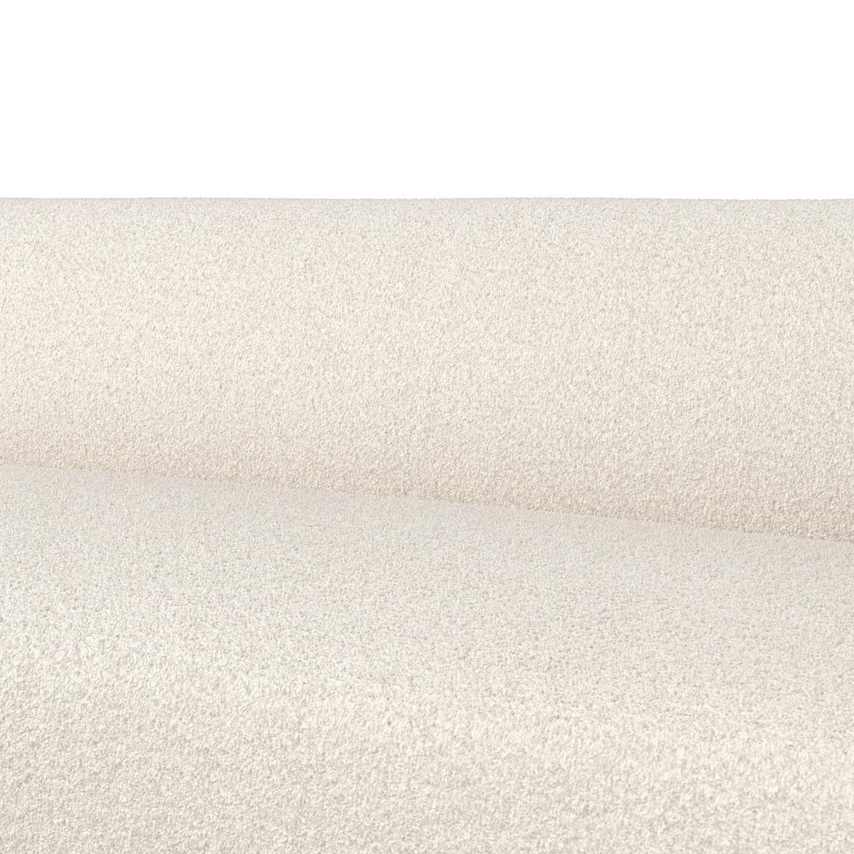 Pohovka SOPHIE, bílá žinylka, max. 360 kg - bílá/černá, Moderní, dřevo/textil (226/74/89cm) - Bessagi Home