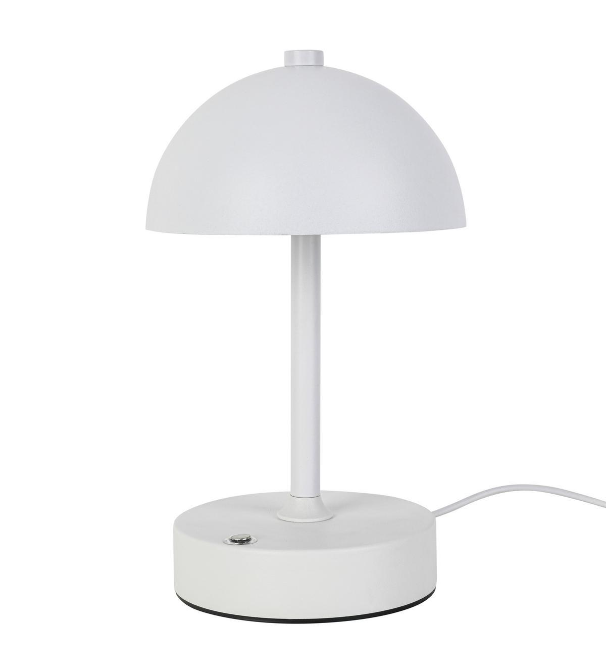 NABÍJATEĽNÁ STOLNÁ LAMPA JUMI - biela, Modern, plast (12/20cm) - Mömax
