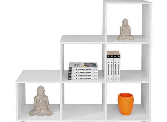 Polc Pisa - Fehér, modern, Faalapú anyag (112/114/35cm) Polc Pisa - Fehér, modern, Faalapú anyag (112/114/35cm)