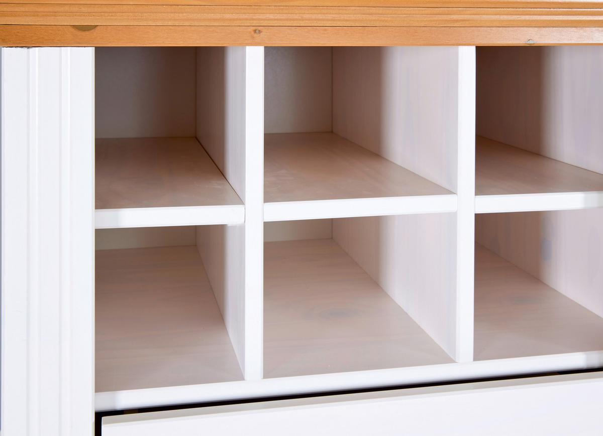 Kommode Maluno 20909060 - Eichefarben/Weiß, KONVENTIONELL, Holz (68/136/48cm) - MID.YOU