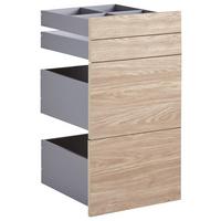 Schubladeneinsatz Unit Eiche B: 45,3 Cm 4 Fächer - MODERN, Holzwerkstoff (45,3/83/47cm) - Ondega