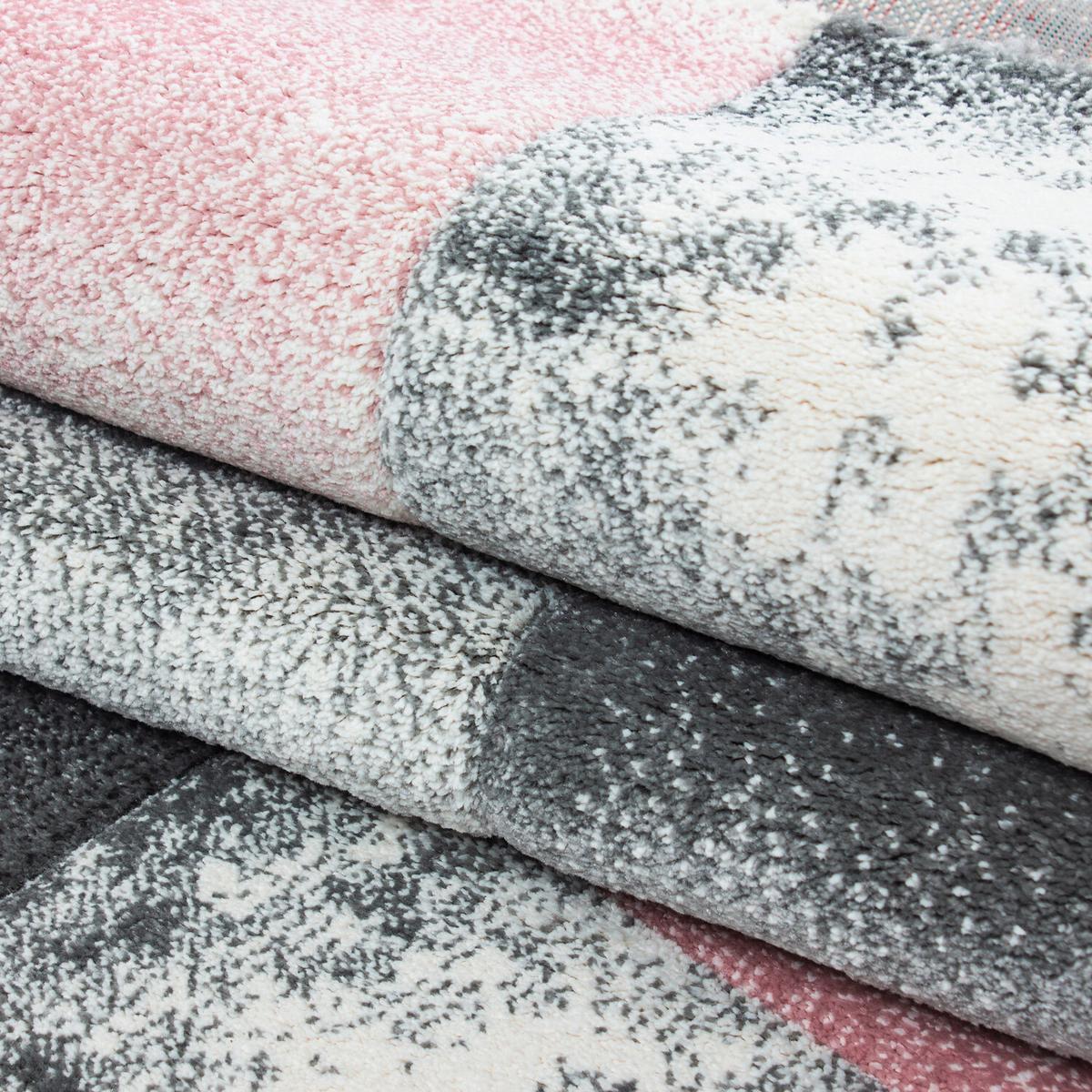 Flachwebteppich Hawaii - Pink, Design, Textil (280/370cm) - Novel