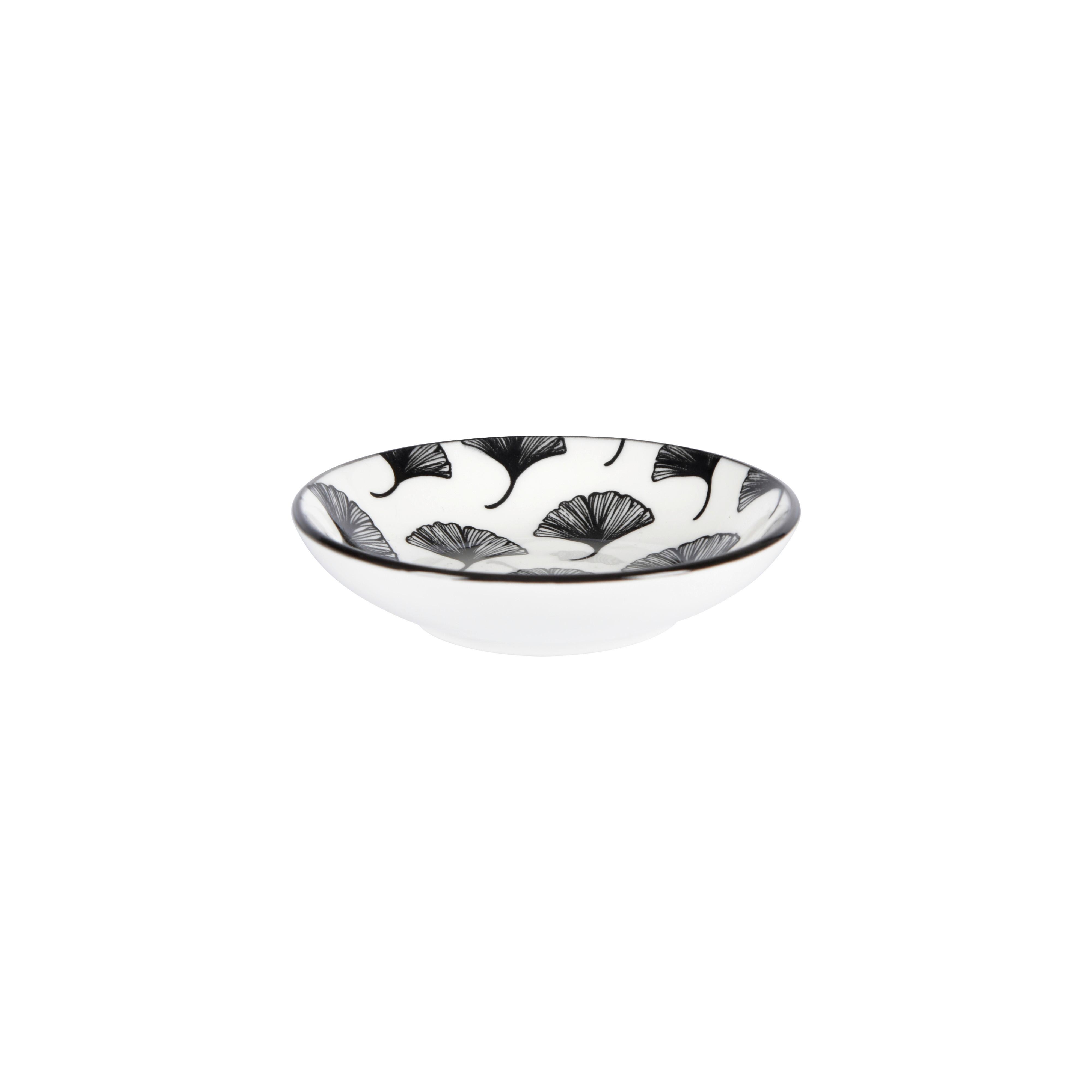 Miska na omáčku Shiva, Ø: 10,1cm - bílá/černá, Lifestyle, keramika (10,1/2,4cm) - Mömax