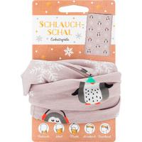 Schlauchschal Grau Pinguin Polyester - Grau, KONVENTIONELL, Textil (27/51cm) - Sheepworld